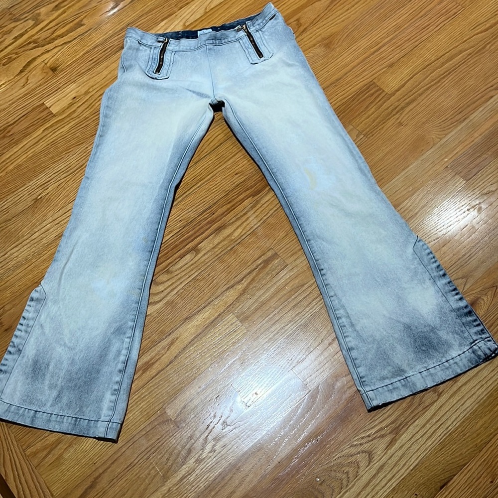 Vintage Calvin Klein Acid Wash Wide Leg Jeans Size 11